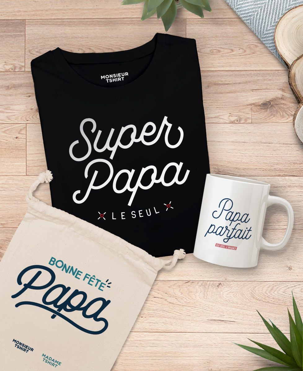 Coffret Super papa + mug papa parfait