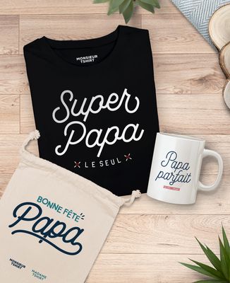 Coffret Super papa + mug papa parfait