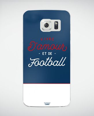 Coque smartphone Vivre d'amour et de football
