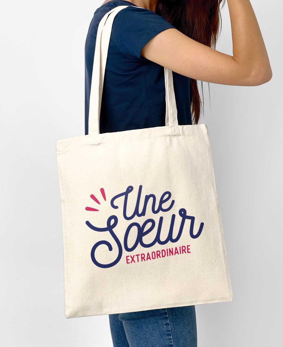 Tote bag Une soeur extraordinaire