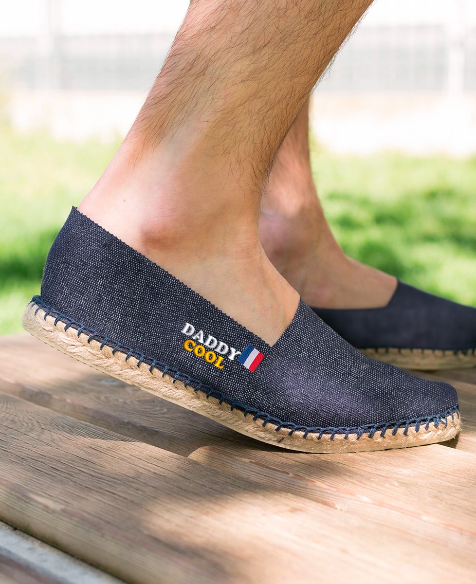 Espadrille Daddy Cool (brodé) - Cadeaux Papa