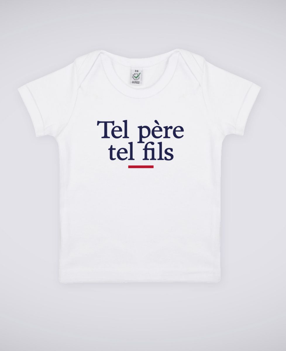 T-shirt bébé Tel père tel fils - Cadeaux Papa, Duo assortis