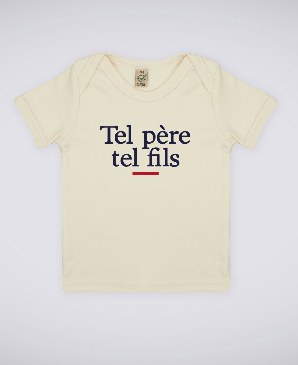 T-Shirt bébé Tel père tel fils