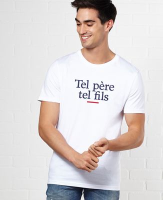 T-shirt homme Tel père tel fils - Cadeaux Papa, Duo assortis