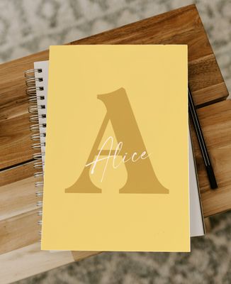 Notebooks Personalized initial and first name