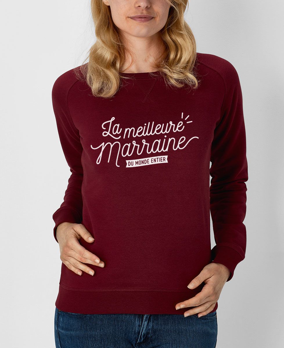 Sweatshirt femme La meilleure marraine