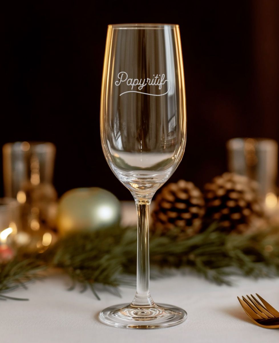 Flûte à champagne Papy-ritif (gravé) - Apéro, Cadeaux Papy, Mariage