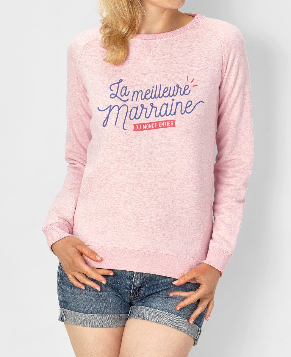 Sweatshirt femme La meilleure marraine