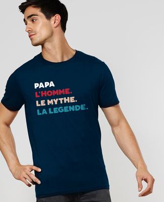 T-Shirt homme Papa l'homme le mythe la légende