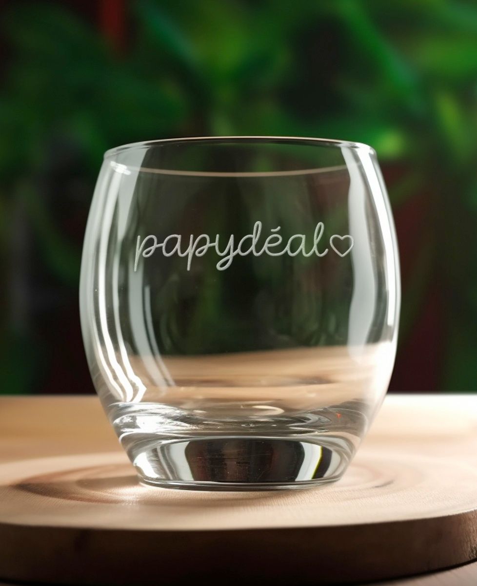 Verre à whisky Papydeal (gravé) - Apéro, Cadeaux Papy, Mariage
