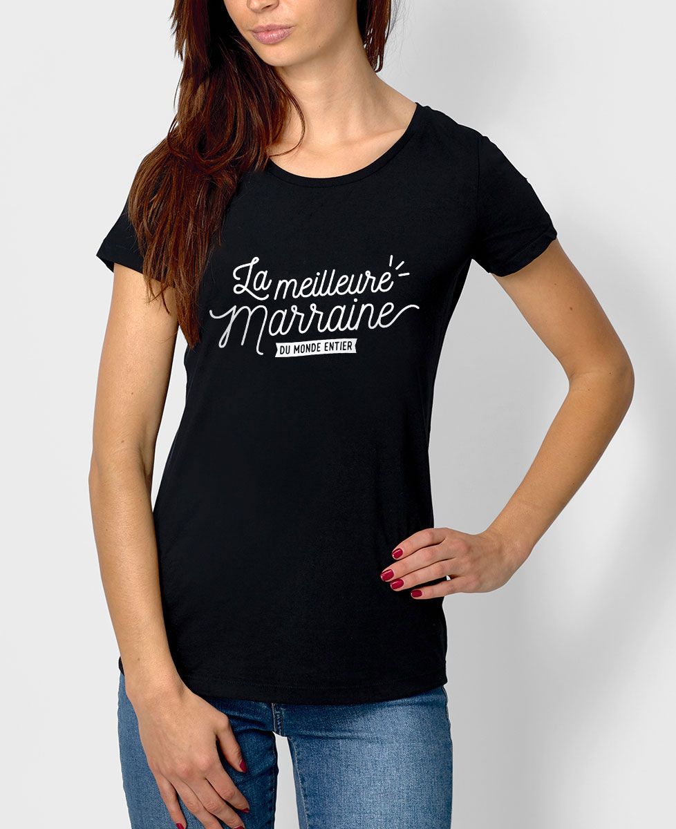 T-shirt femme La meilleure marraine