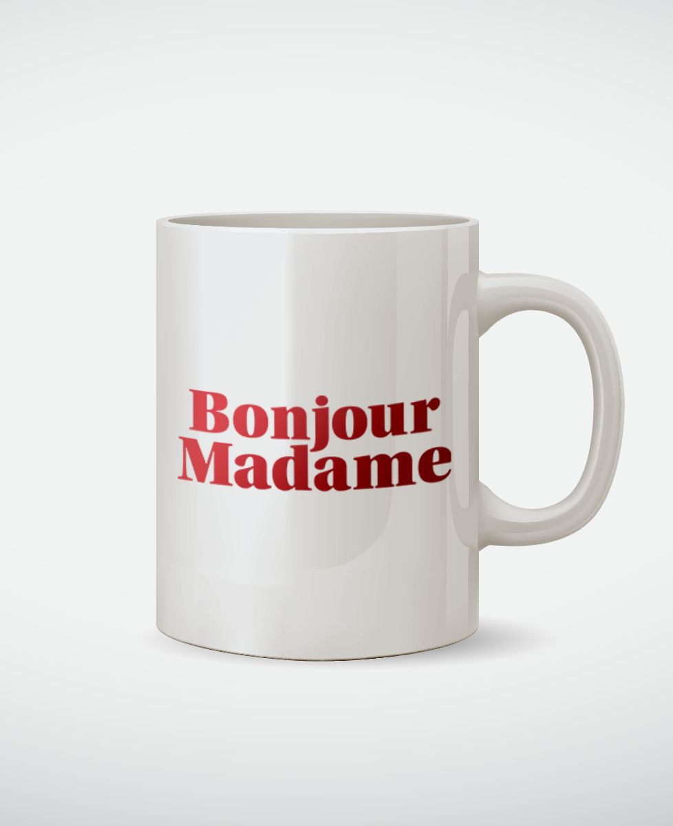 Mug Bonjour Madame - Cadeaux Couple, Duo assortis