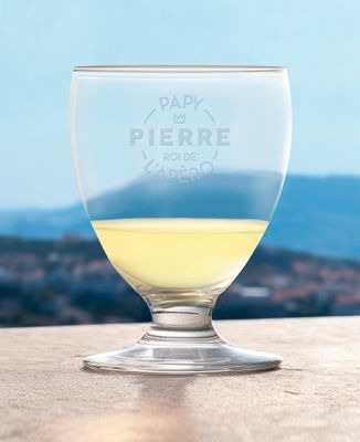 Verre à pastis Papy perso, roi de l'apéro - Apéro, Cadeaux Papy