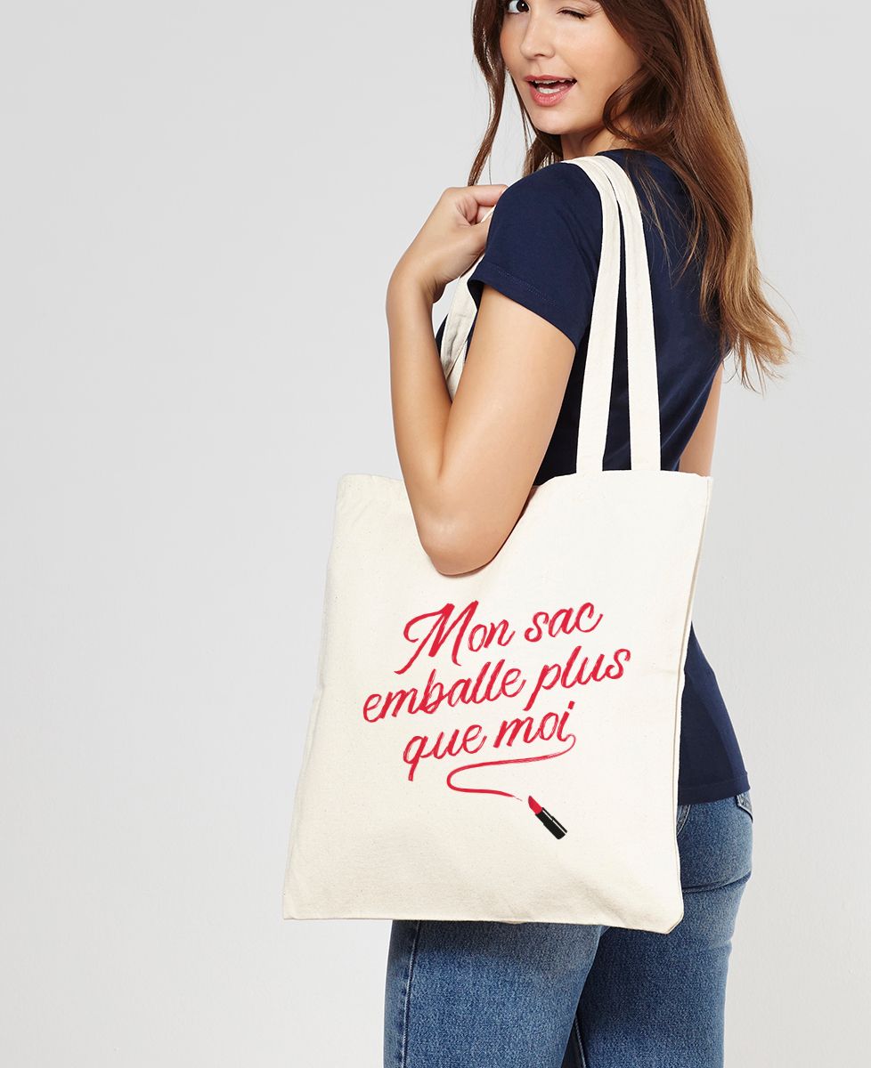 Tote bag Mon sac emballe plus que moi