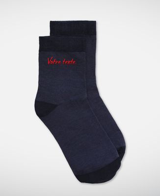 Chaussettes femme Brodées personnalisé