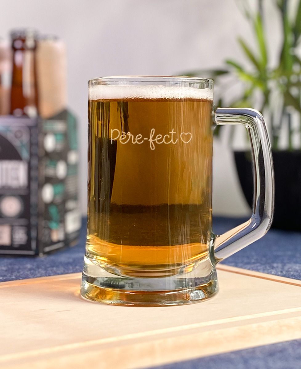 Chope de bière Père-fect (gravé) - Cadeaux Papa, Apéro
