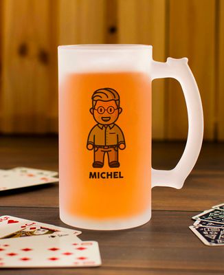 Chope de bière Figurine Papy personnalisé - Apéro, Cadeaux Papy