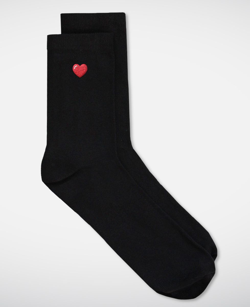 Chaussettes homme Coeur (brodé)