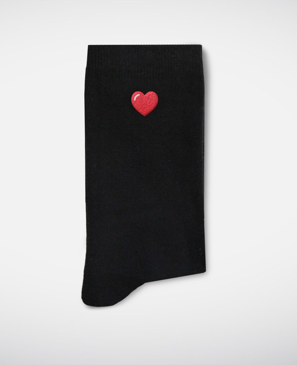 Chaussettes homme Coeur (brodé)