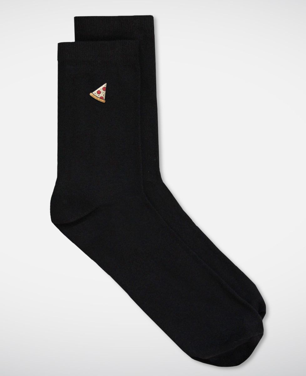 Socken für Herren Pizza (gestickt)