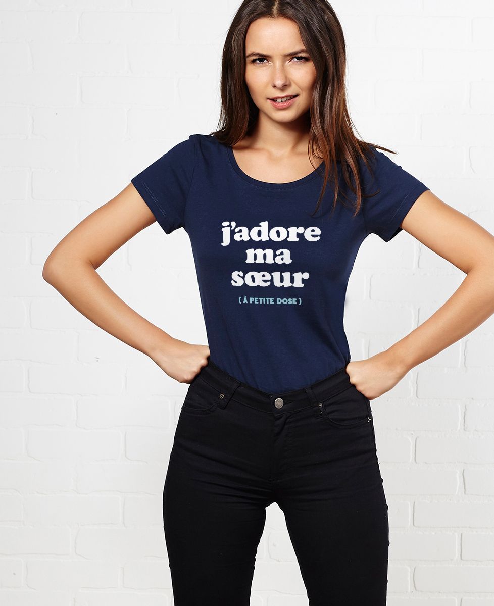 T-Shirt femme J'adore ma soeur