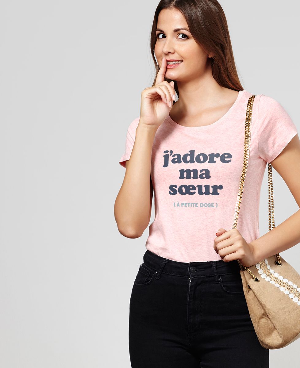 T-Shirt femme J'adore ma soeur
