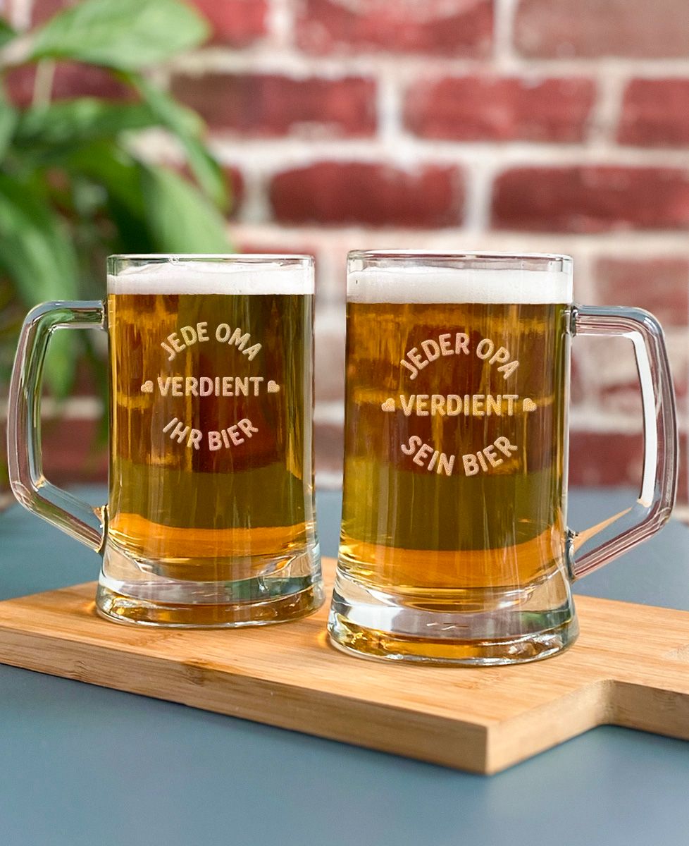 Bierkrug Jede oma verdient ihr bier (geätzt) - Aperitif