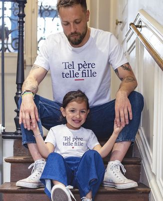 T-shirt homme Tel père telle fille - Cadeaux Papa, Cadeaux Couple, Duo assortis