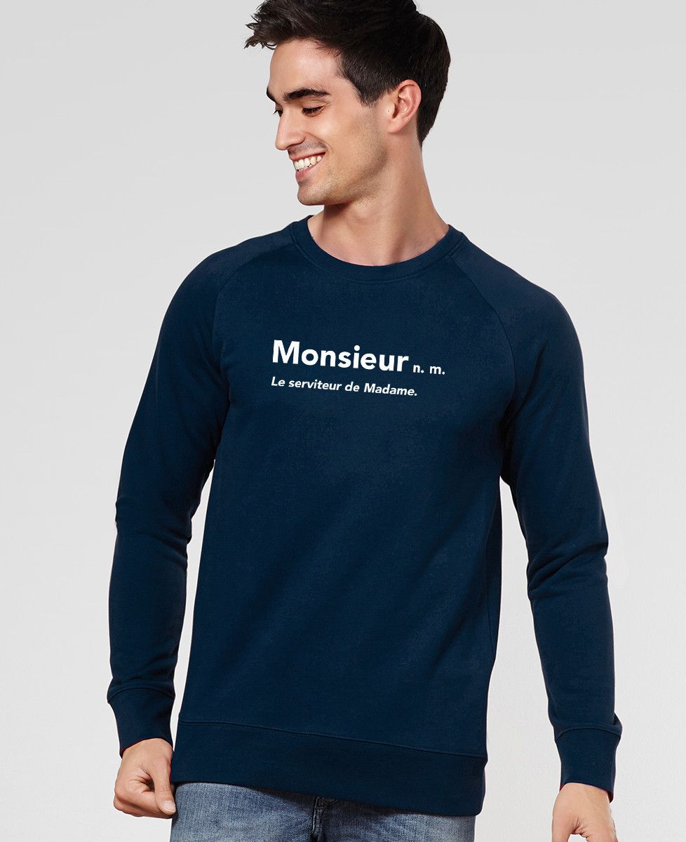 Sweatshirt homme Monsieur le serviteur - Cadeaux Couple, Duo assortis