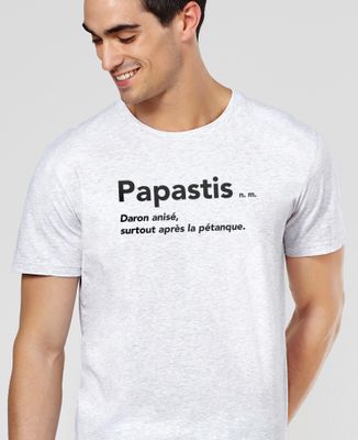 T-shirt homme Papastis - Cadeaux Papa, Apéro