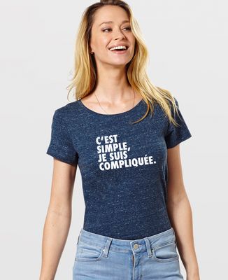 T-Shirt femme C'est simple je suis compliquée