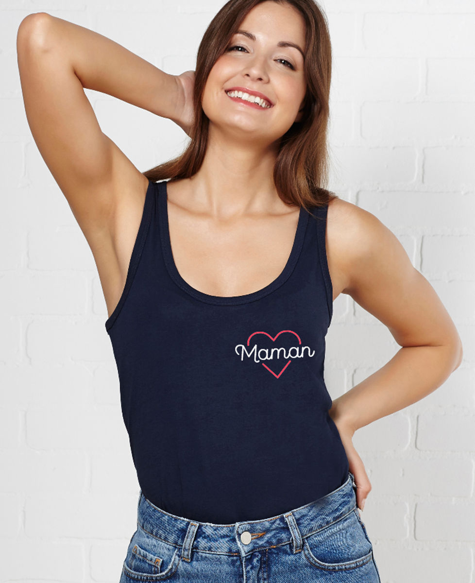 Débardeur femme Maman coeur