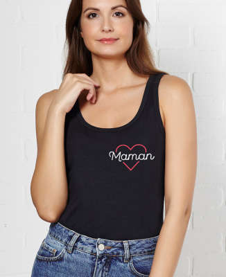 Débardeur femme Maman coeur