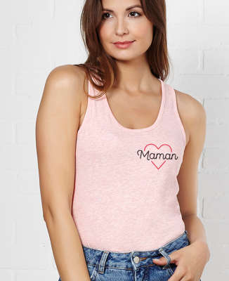 Débardeur femme Maman coeur