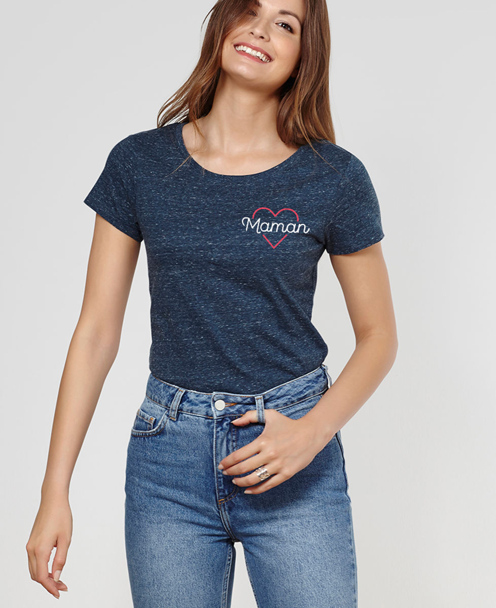 T-Shirt femme Maman coeur