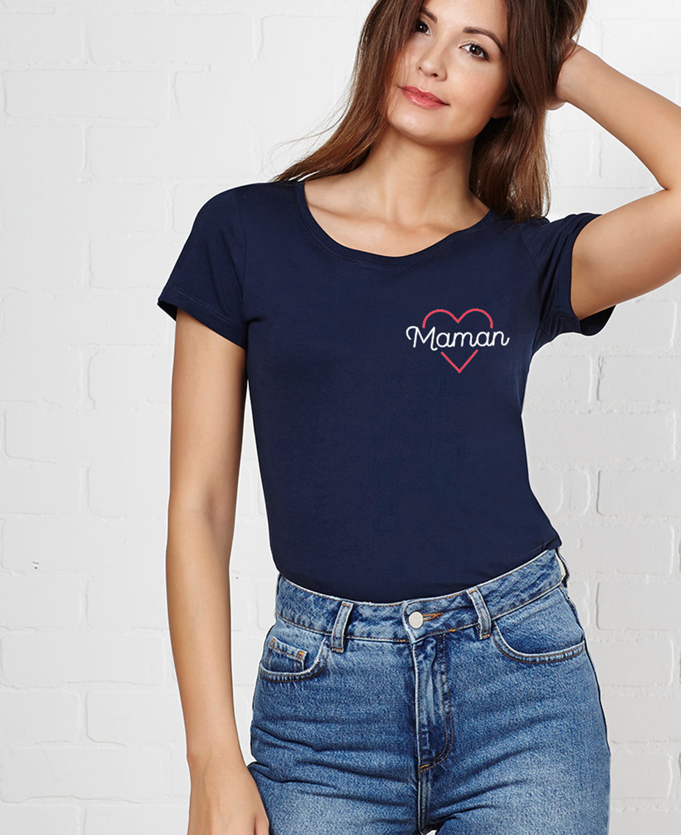T-Shirt femme Maman coeur