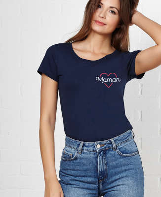 T-Shirt femme Maman coeur