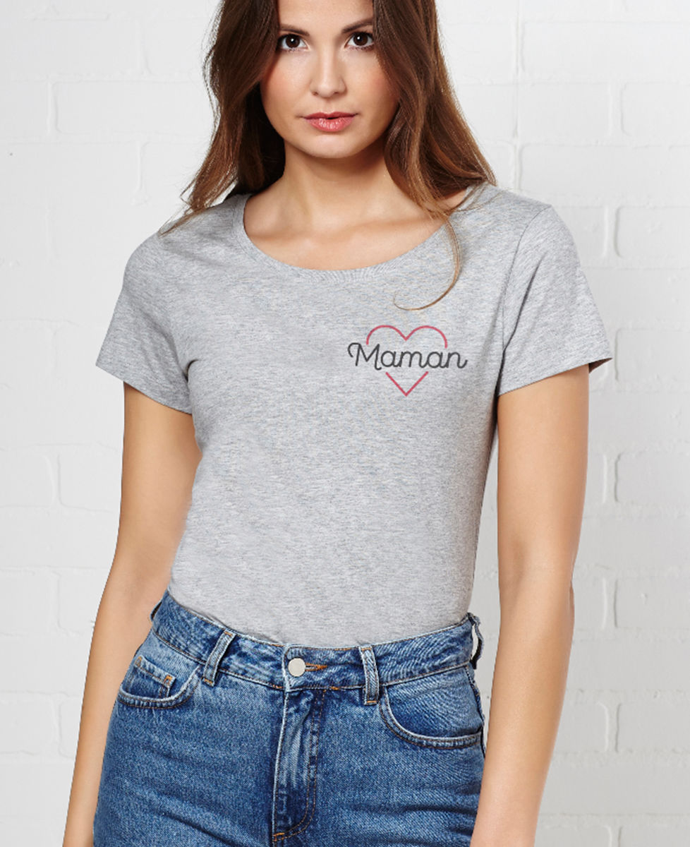 T-Shirt femme Maman coeur
