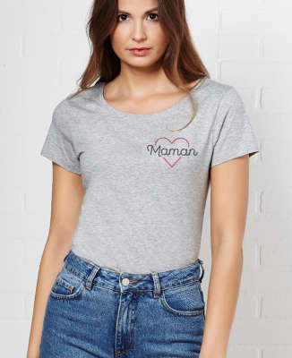 T-Shirt femme Maman coeur