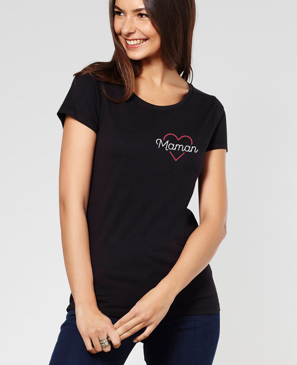 T-Shirt femme Maman coeur