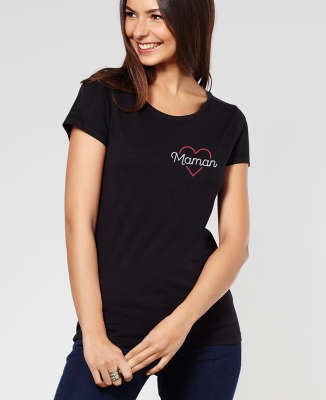T-Shirt femme Maman coeur