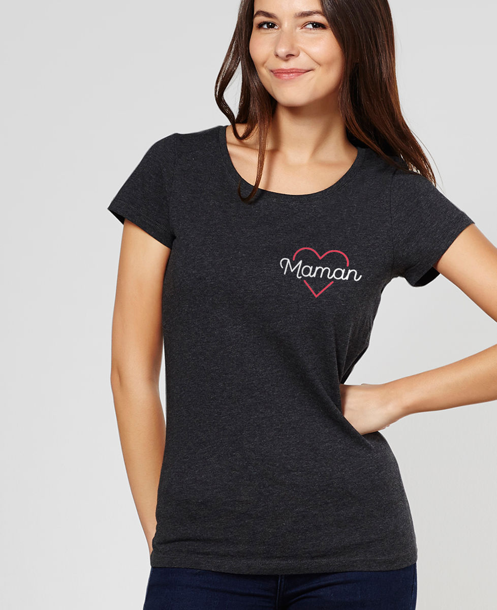 T-Shirt femme Maman coeur
