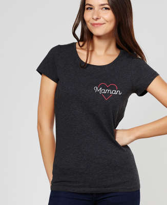 T-Shirt femme Maman coeur