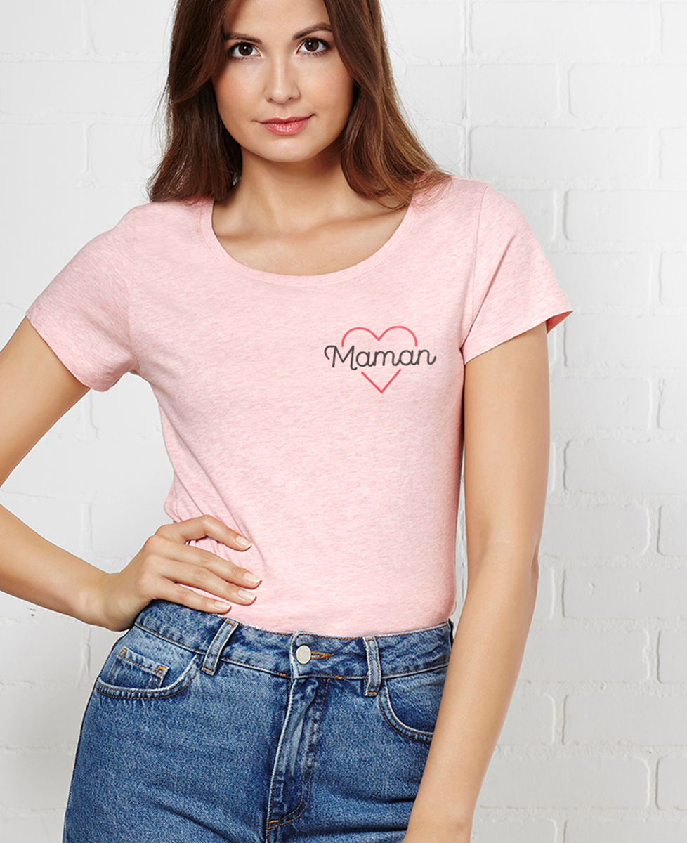 T-Shirt femme Maman coeur