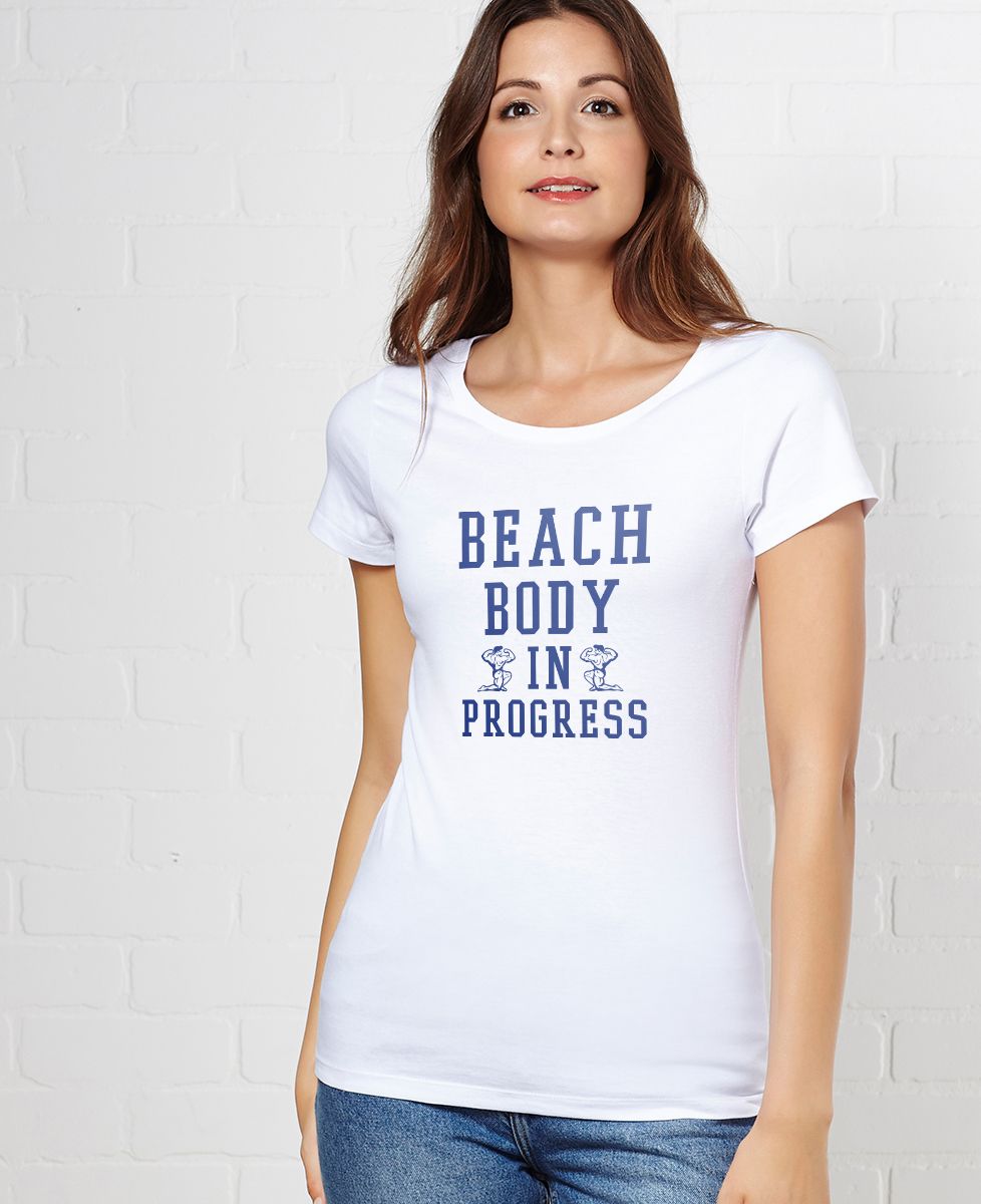 T-shirt femme Beach Body in progress