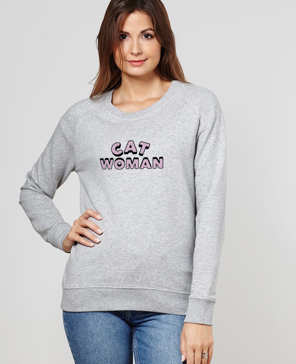 Sweatshirt femme Cat Woman