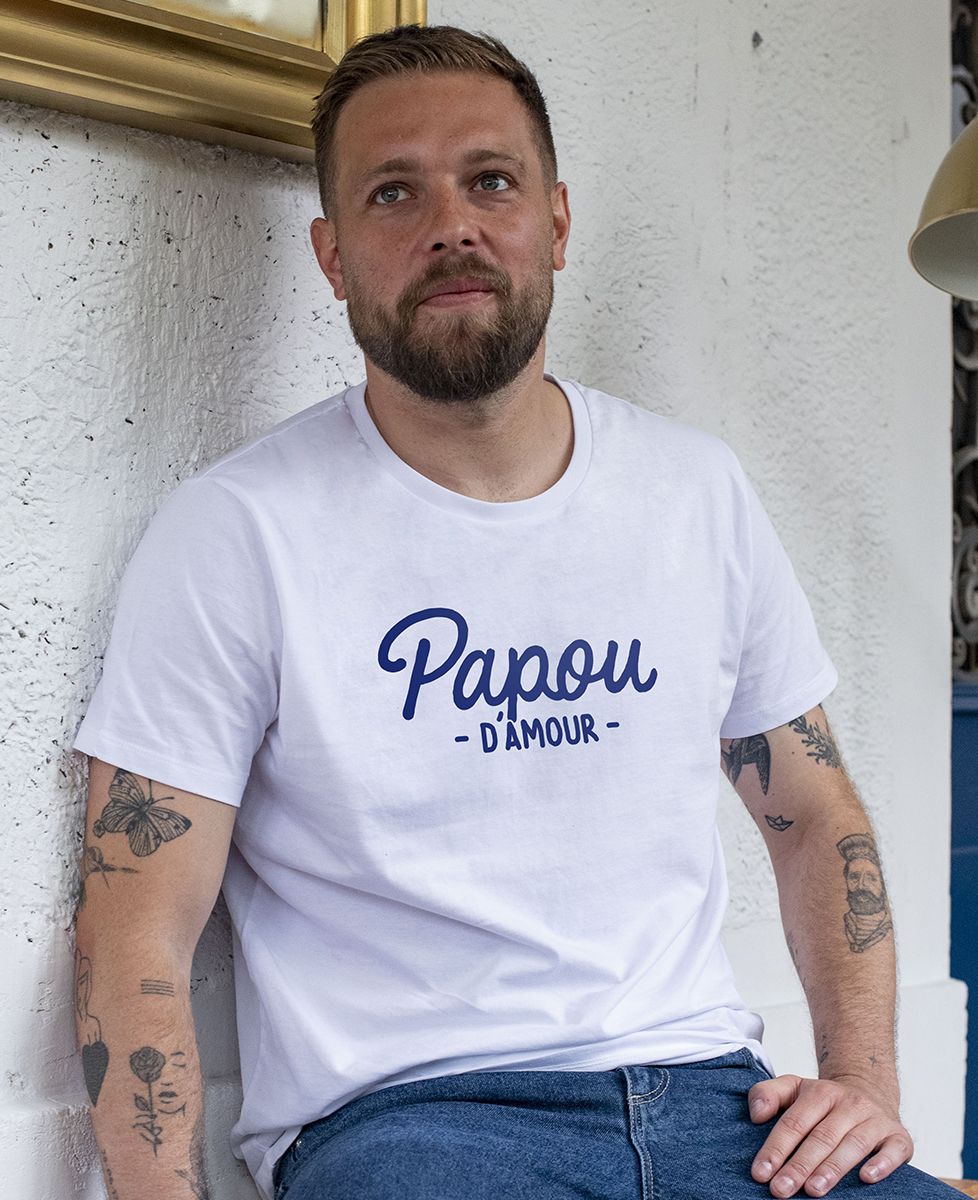 T-shirt homme Papou d'amour