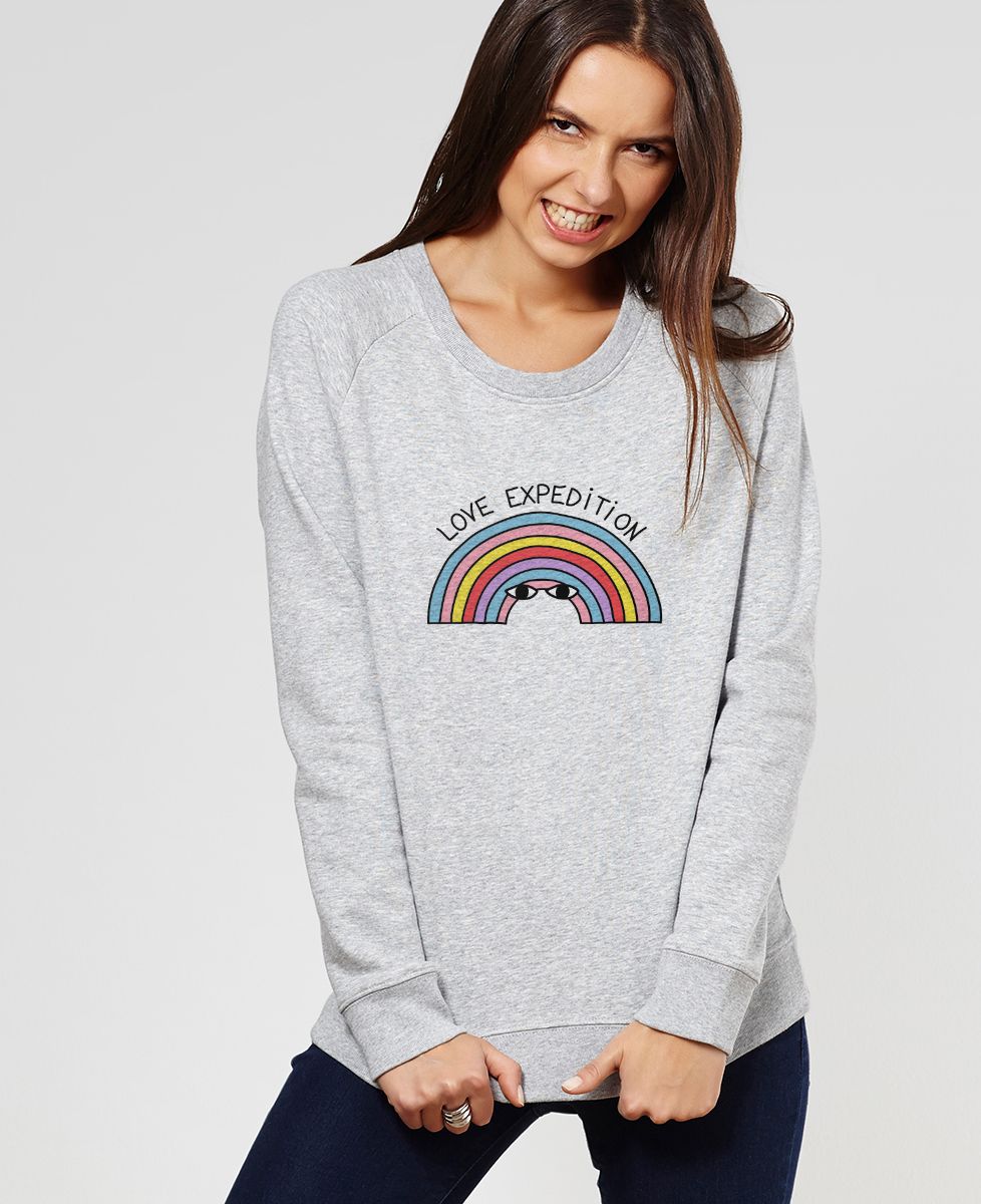 Sweatshirt femme Love Expedition
