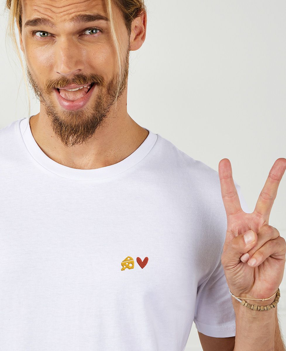 T-shirt per lui Formaggio cuore