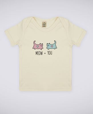 T-Shirt bébé Meow + You